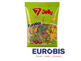 JELLY FUNMIX SUGARED WORMS 1Kg HALAL