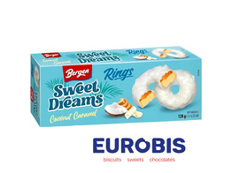 BERGEN CARAMEL COCONUT RINGS 128g