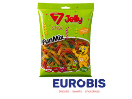 JELLY FUNMIX OILED WORMS 1Kg HALAL